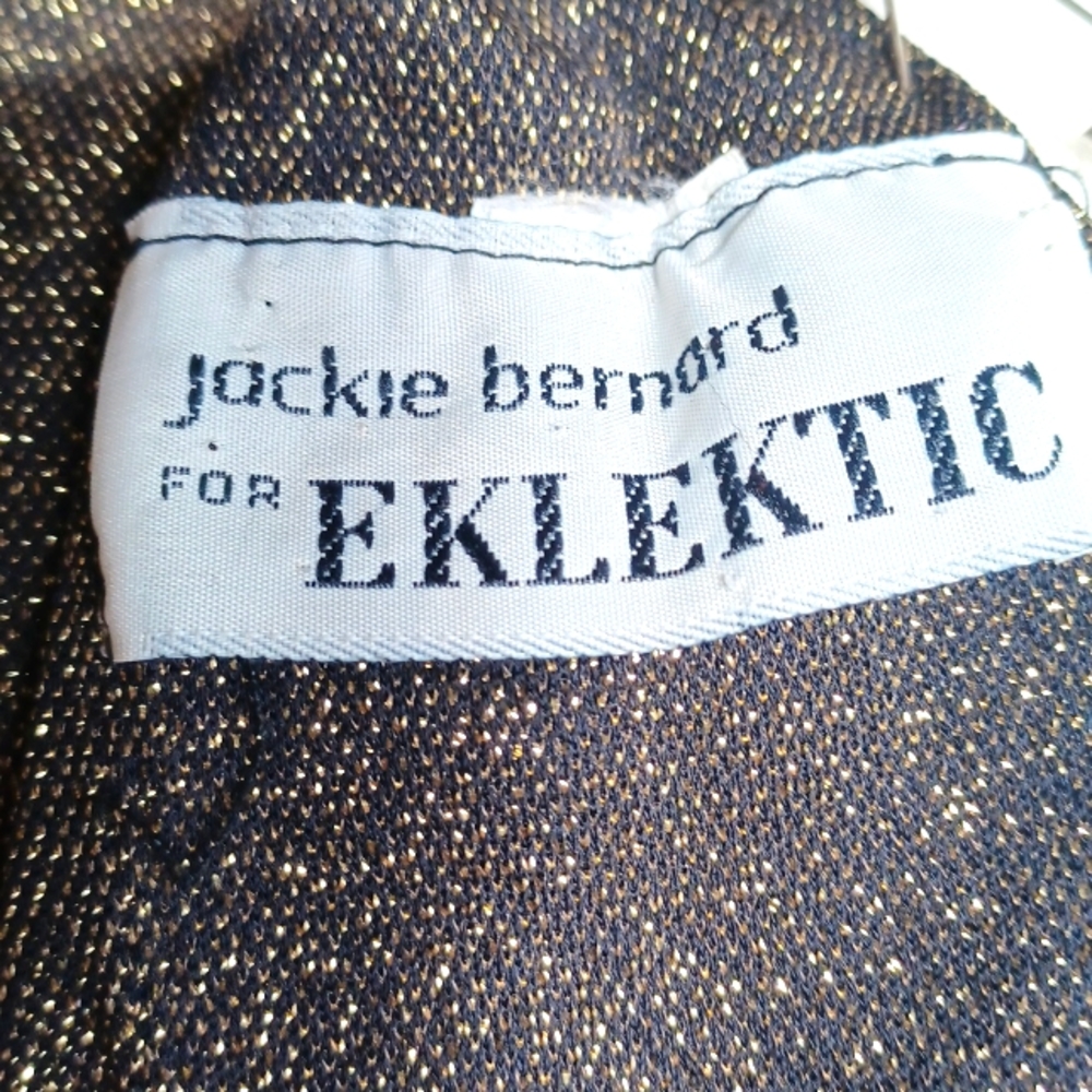 Bronze sparkly vintage cocktail dress by Jackie Betnard for Eklektic, size Small - Picture 4 of 4